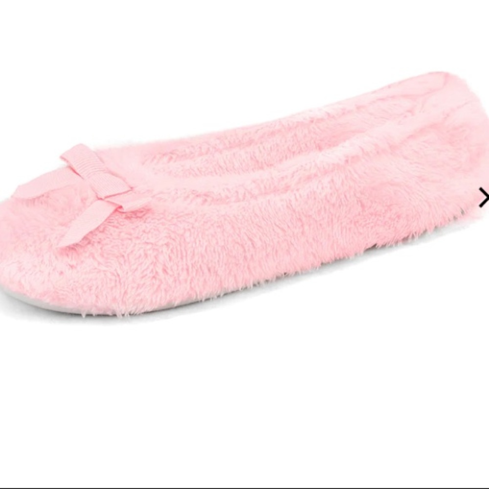 NWT Women's Peony Pink Memory Foam Ballerina Flexible Slippers machine wash